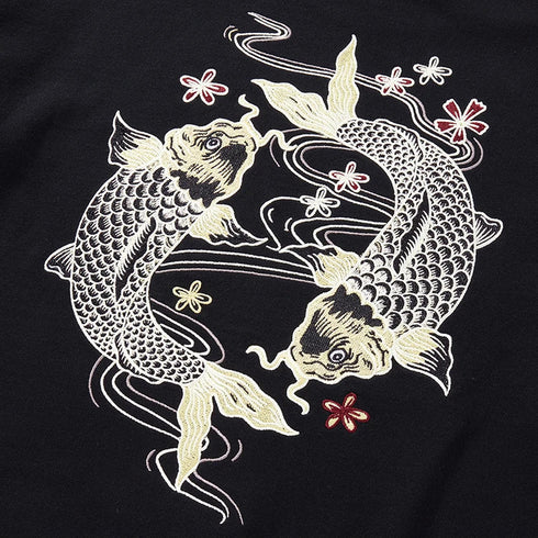 Carp Casual Crewneck Cotton Hoodie